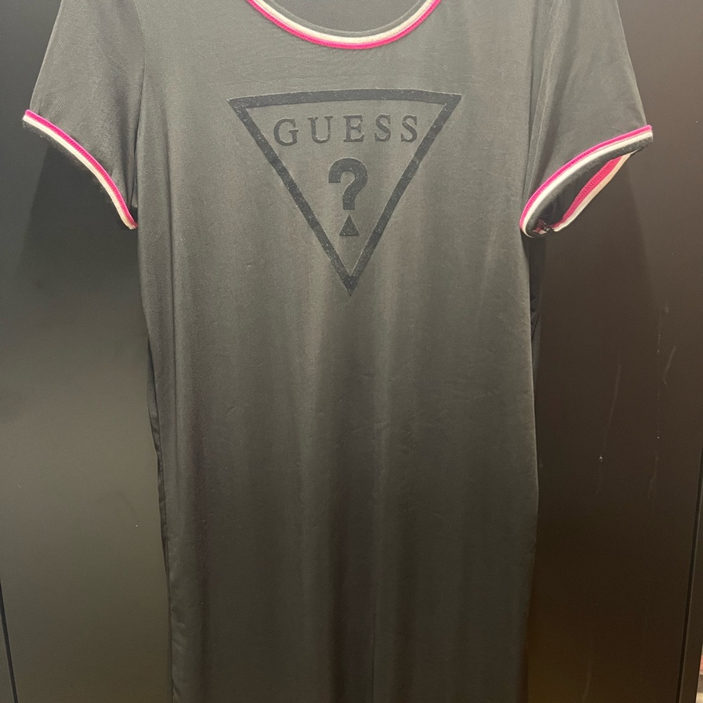 Guess Black Dress with Pink Accents